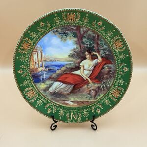 Vintage Limoges France Portrait Plate – Empress Joséphine – Signed C. Boulme